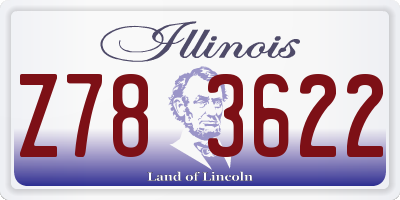 IL license plate Z783622