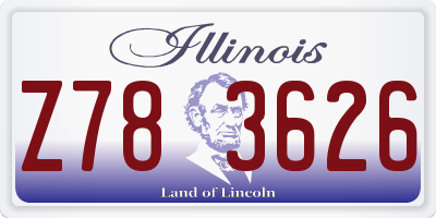 IL license plate Z783626