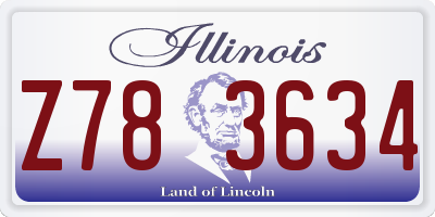 IL license plate Z783634