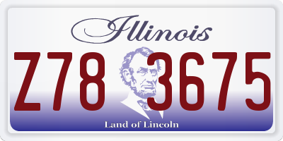IL license plate Z783675