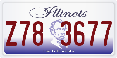 IL license plate Z783677