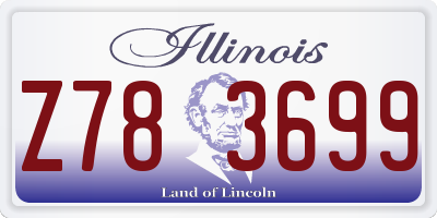 IL license plate Z783699