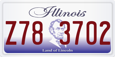 IL license plate Z783702