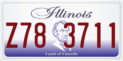 IL license plate Z783711