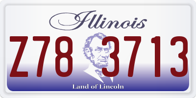 IL license plate Z783713