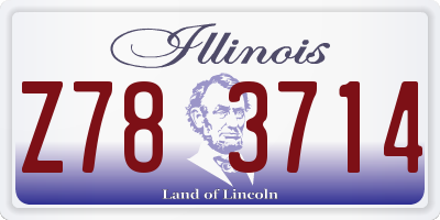 IL license plate Z783714