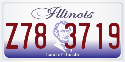 IL license plate Z783719