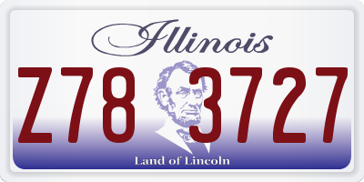 IL license plate Z783727