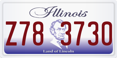 IL license plate Z783730