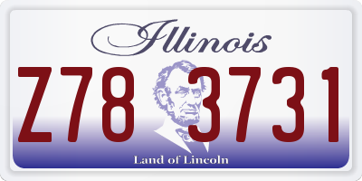 IL license plate Z783731