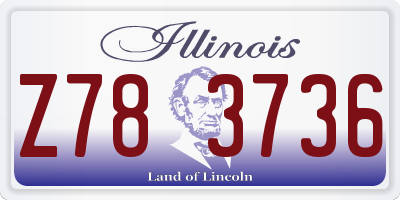 IL license plate Z783736