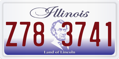 IL license plate Z783741