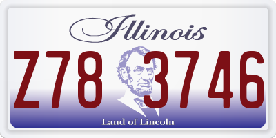 IL license plate Z783746