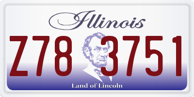 IL license plate Z783751