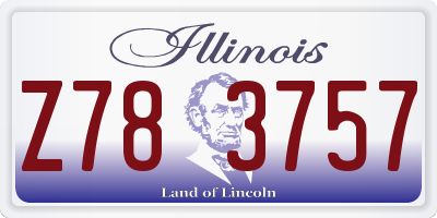 IL license plate Z783757
