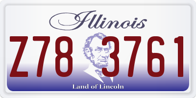 IL license plate Z783761