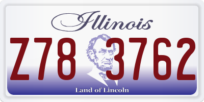 IL license plate Z783762