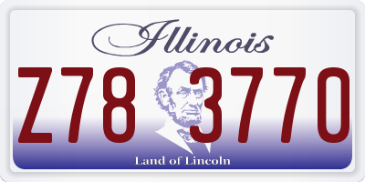 IL license plate Z783770