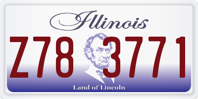 IL license plate Z783771