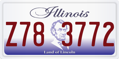 IL license plate Z783772