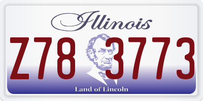 IL license plate Z783773
