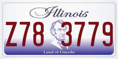 IL license plate Z783779