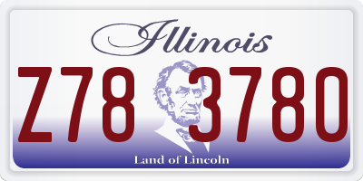 IL license plate Z783780