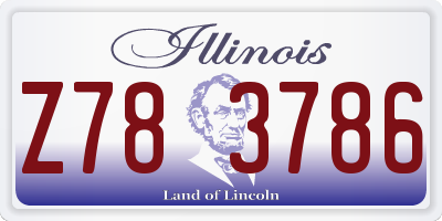 IL license plate Z783786
