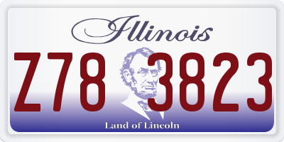 IL license plate Z783823
