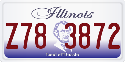 IL license plate Z783872