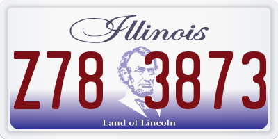 IL license plate Z783873