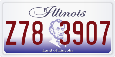 IL license plate Z783907
