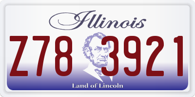 IL license plate Z783921