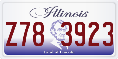 IL license plate Z783923