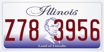 IL license plate Z783956
