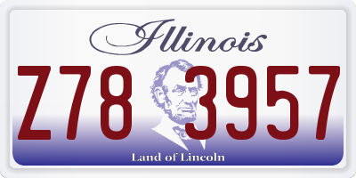 IL license plate Z783957