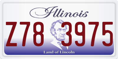 IL license plate Z783975
