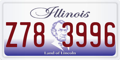 IL license plate Z783996