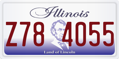 IL license plate Z784055