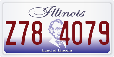 IL license plate Z784079