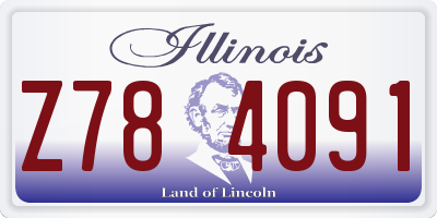 IL license plate Z784091