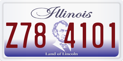 IL license plate Z784101