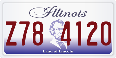 IL license plate Z784120