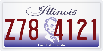 IL license plate Z784121
