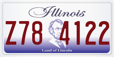 IL license plate Z784122
