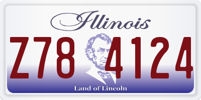 IL license plate Z784124