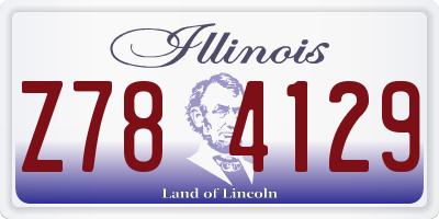 IL license plate Z784129