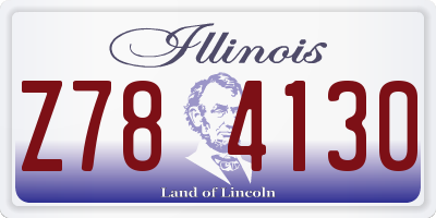 IL license plate Z784130
