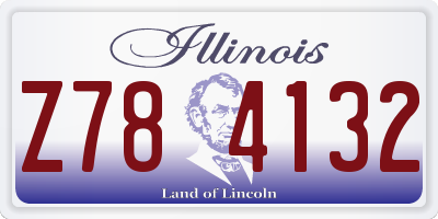 IL license plate Z784132