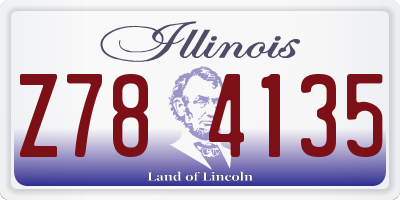 IL license plate Z784135